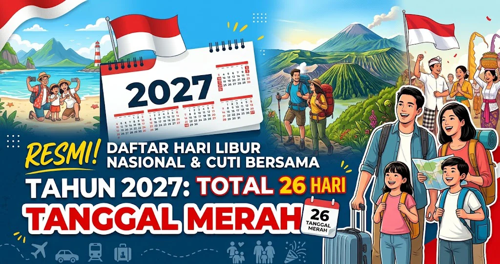 Resmi! Daftar Hari Libur Nasional dan Cuti Bersama Tahun 2027: Total 26 Hari Tanggal Merah