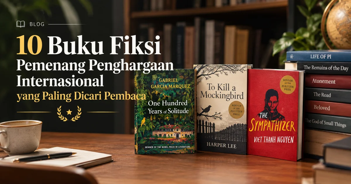 10 Buku Fiksi Pemenang Penghargaan Internasional yang Paling Dicari Pembaca