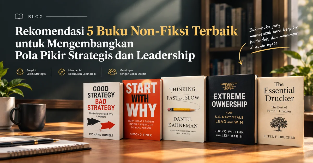 Rekomendasi 5 Buku Non-Fiksi Terbaik untuk Mengembangkan Pola Pikir Strategis dan Leadership
