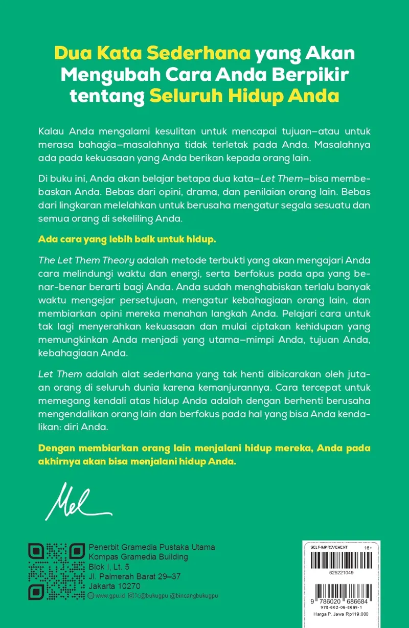 Buku The Let Them Theory oleh Mel Robbins