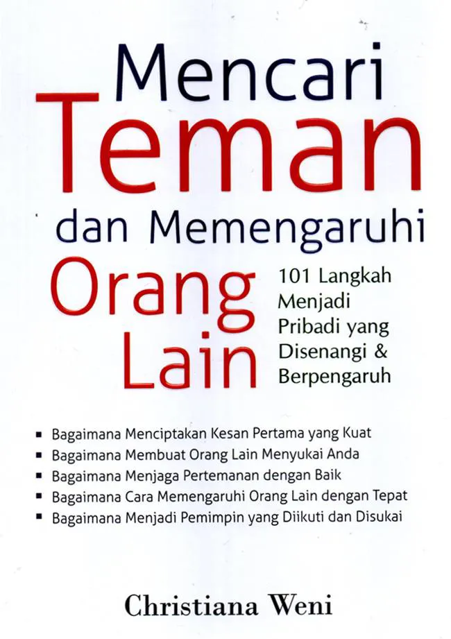 Buku Mencari Teman dan Memengaruhi Orang Lain oleh Christiana Weni