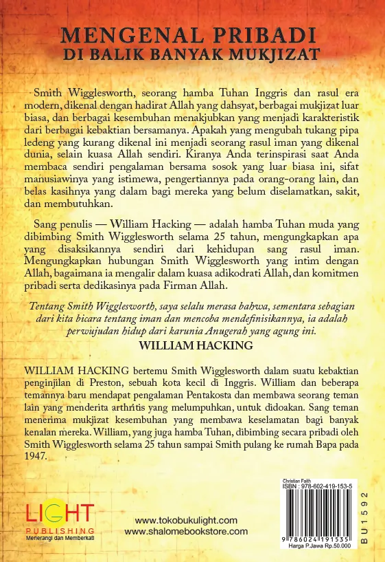 Buku Kehidupan yang Menyala-nyala dengan Kuasa Allah - A Life ablaze with the power of God oleh William Hacking