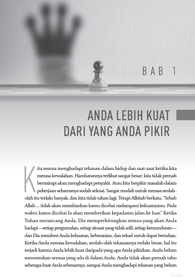 Buku Anda Lebih Kuat dari yang Anda Pikirkan - You Are Stronger Than You Think oleh Joel Osteen
