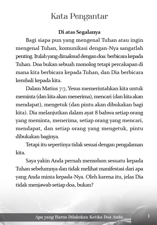 Buku Apa yang Harus Dilakukan Ketika Doa Anda Tampak Tak Dijawab oleh Andrew Wommack