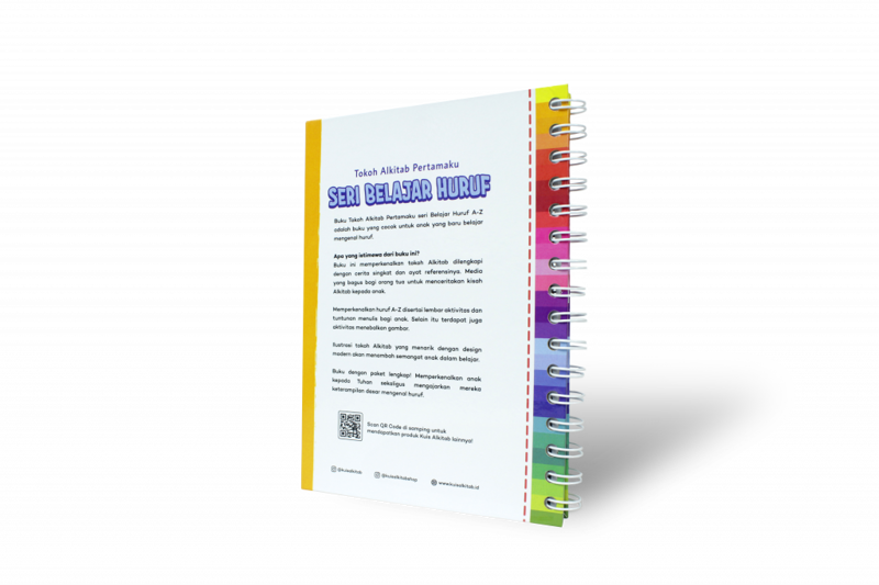 Buku Tokoh alkitab pertamaku seri belajar huruf A-Z oleh Kuis Alkitab