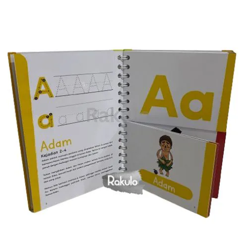 Buku Tokoh alkitab pertamaku seri belajar huruf A-Z oleh Kuis Alkitab