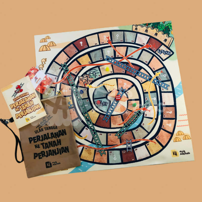 Buku Ular tangga perjalanan ke tanah perjanjian lama   oleh Kuis Alkitab