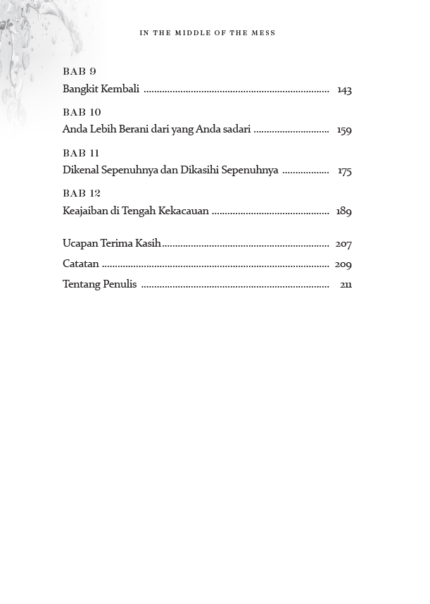 Buku Di Tengah Kekacauan - In The Middle of The Mess oleh Sheila Walsh