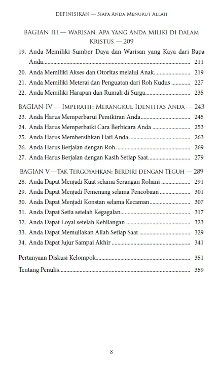 Buku Defined - Didefinisikan- Diinspirasikan dari film Overcomer oleh Stephen  Kendrick, Alex Kendrick