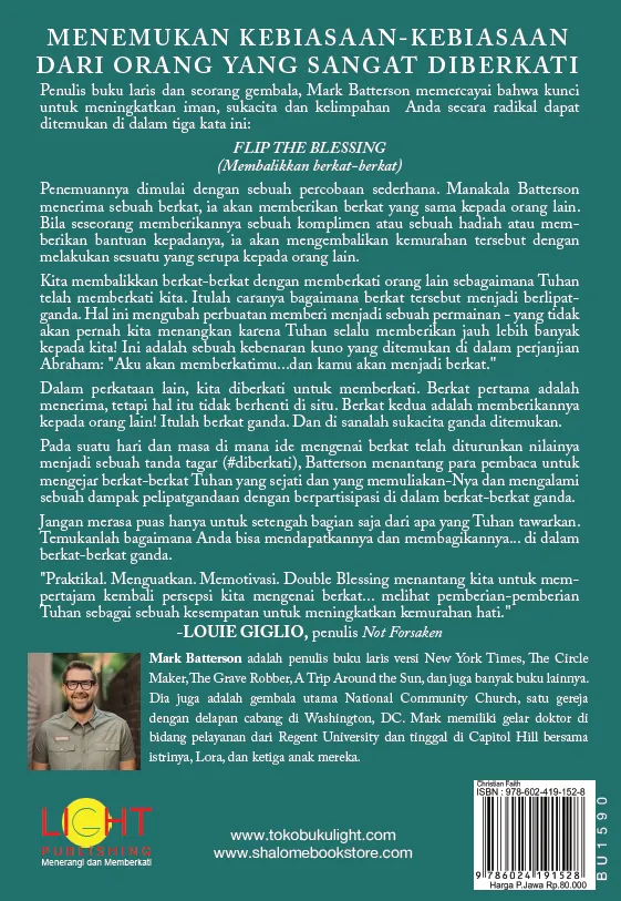 Buku Berkat Ganda - Double Blessing oleh Mark Batterson