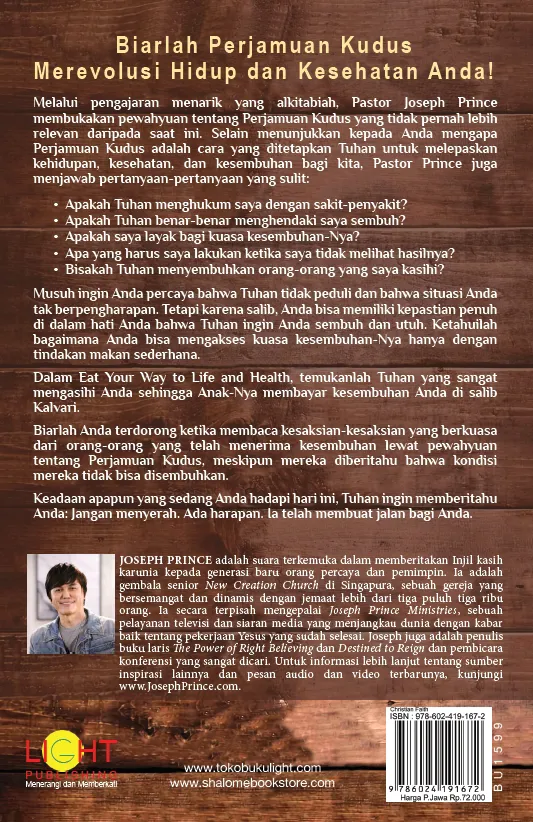 Buku Membuka Kuasa Perjamuan Kudus - Eat Your Way To Life and Health oleh Joseph Prince