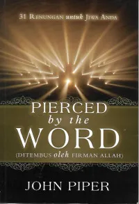 Buku Pierced By The Word  oleh John Piper