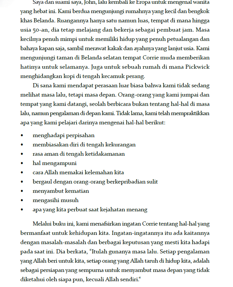 Buku Tempat Persembunyian oleh Corrie Ten Boom