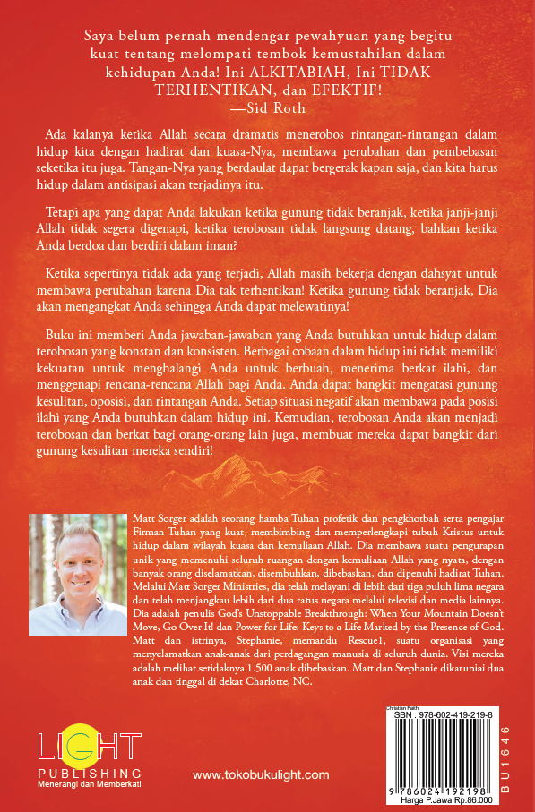 Buku Terobosan Allah yang Tak Terhentikan – Matt Sorger