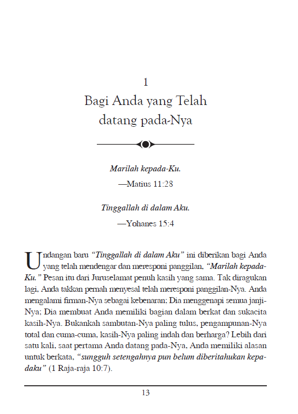 Tinggal di dalam Kristus