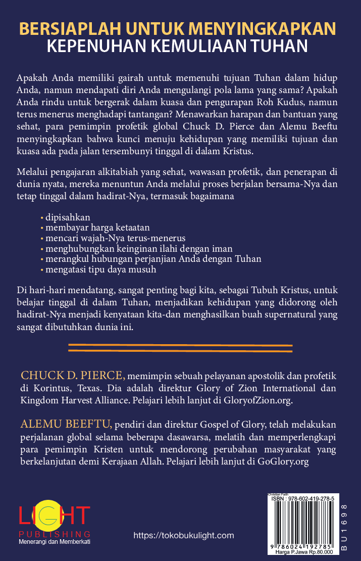 Tinggal dalam Hadirat-Nya – Abiding in His Presence – Chuck D. Pierce & Alemu Beeftu