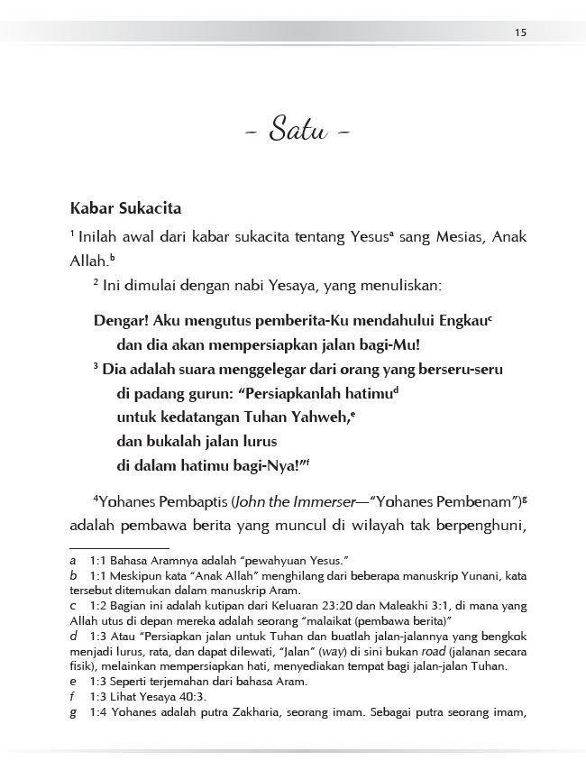 Markus Alkitab The Passion Translation