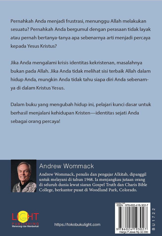 Your Identity in Chirst – Identitas Anda dalam Kristus – Andrew Wommack
