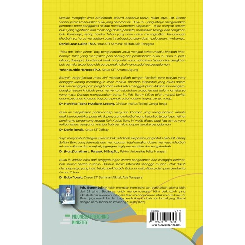 Buku 7 Tujuh Langkah Menyusun Khotbah yang Mengubah Kehidupan  oleh Benny Solihin