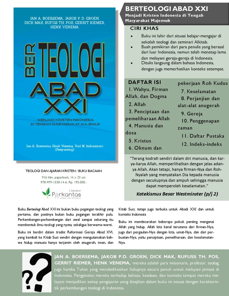 Buku Berteologi Abad XXI oleh 