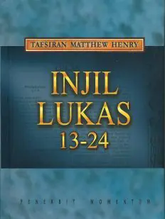 Matthew Henry: Injil Lukas 13-24 