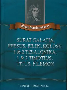 Matthew Henry: Surat Galatia, Efesus, Filipi, Kolose, 1&2 Tesalonika, 1&2 Timotius, Titus, Filemon
