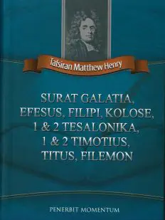 Matthew Henry: Surat Galatia, Efesus, Filipi, Kolose, 1&2 Tesalonika, 1&2 Timotius, Titus, Filemon