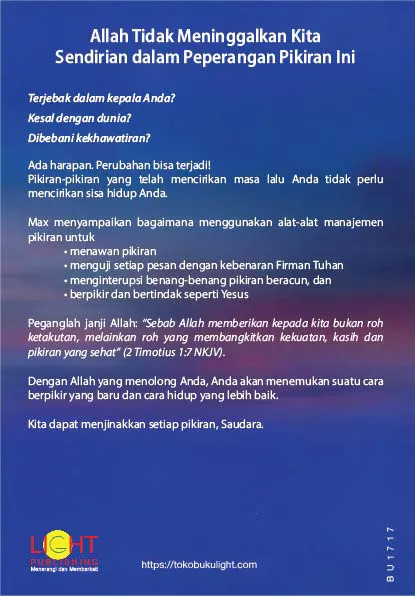 Buku Kendalikan Pikiran Anda- Tame Your Thoughts oleh Max Lucado