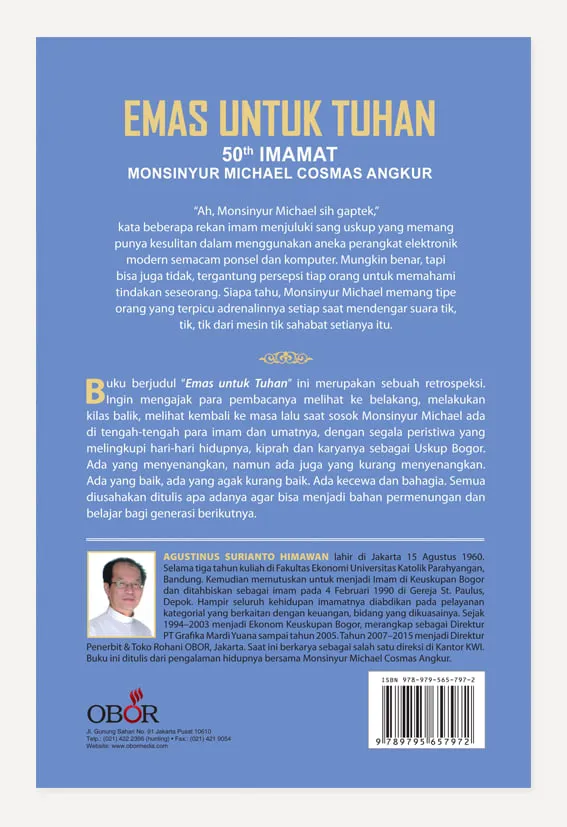Buku Emas untuk Tuhan oleh Agustinus Surianto Himawan Pr
