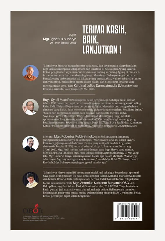 Buku Terima Kasih, Baik, Lanjutkan! oleh St. Sularto, amp; Trias Kuncahyono