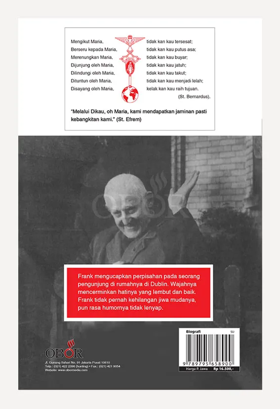 Buku Biografi Frank Duff – Satu Dari Yang Terbaik oleh Boniface Hanley OFM