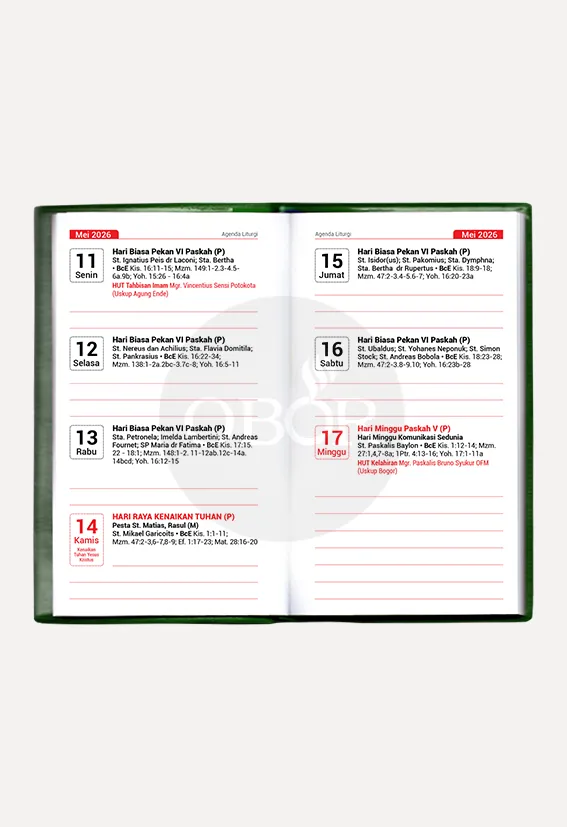 Buku Buku Agenda Liturgi 2026 (Ukuran Saku) oleh 