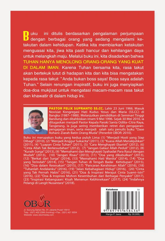 Buku Doa & Inspirasi Mengatasi Rasa Takut oleh Felix Supranto SS.CC