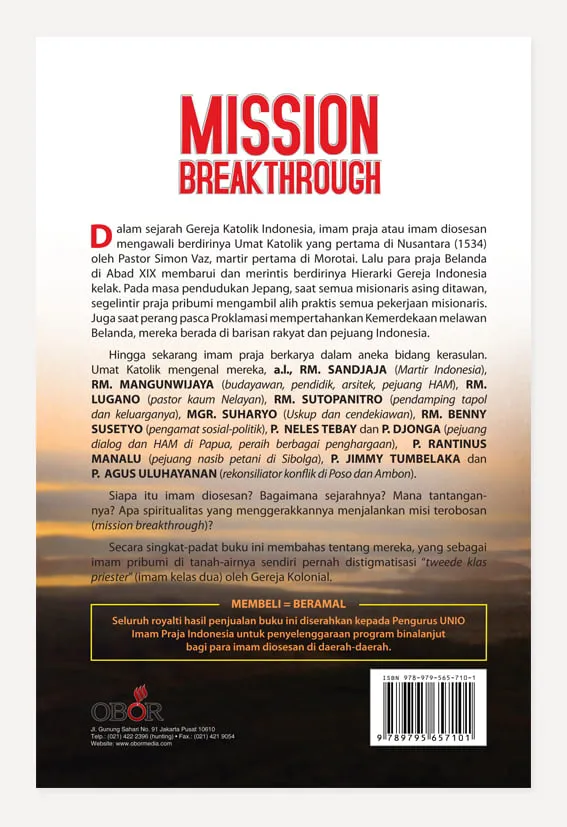 Buku Mission Breakthrough oleh RD Simon Petrus L. Thahjadi