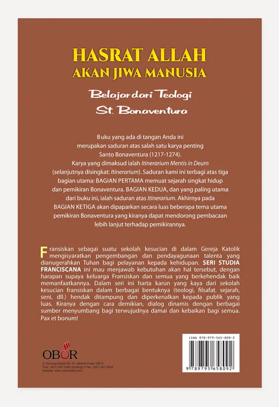 Buku Hasrat Allah akan Jiwa Manusia oleh Dr. Andreas B. Atawolo OFM