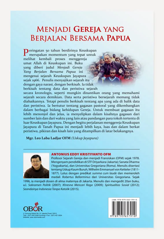 Buku Menjadi Gereja yang Berjalan Bersama Papua oleh A. Eddy Kristiyanto OFM