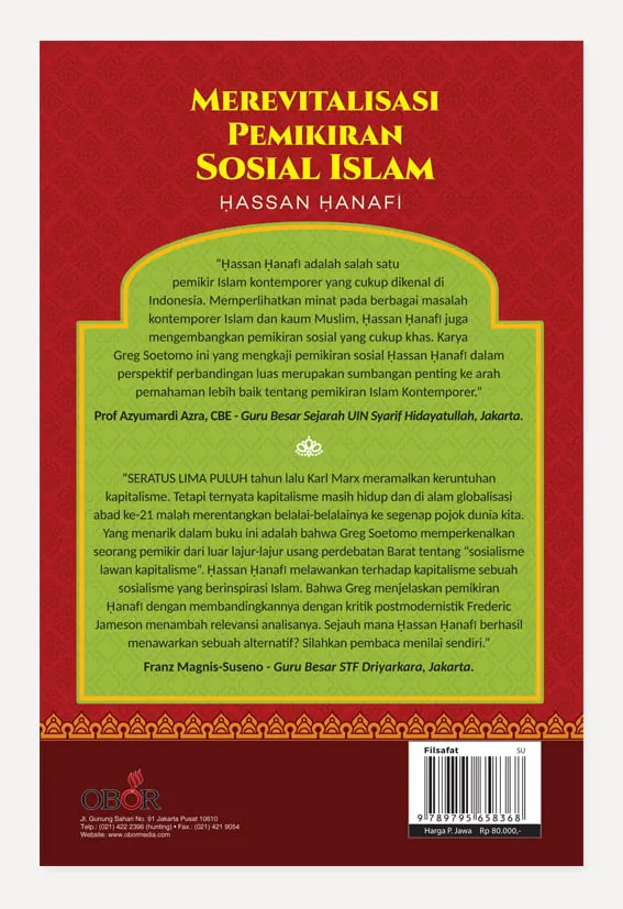 Buku Merevitalisasi Pemikiran Sosial Islam Hasan Hanafi oleh DR. Greg Soetomo SJ