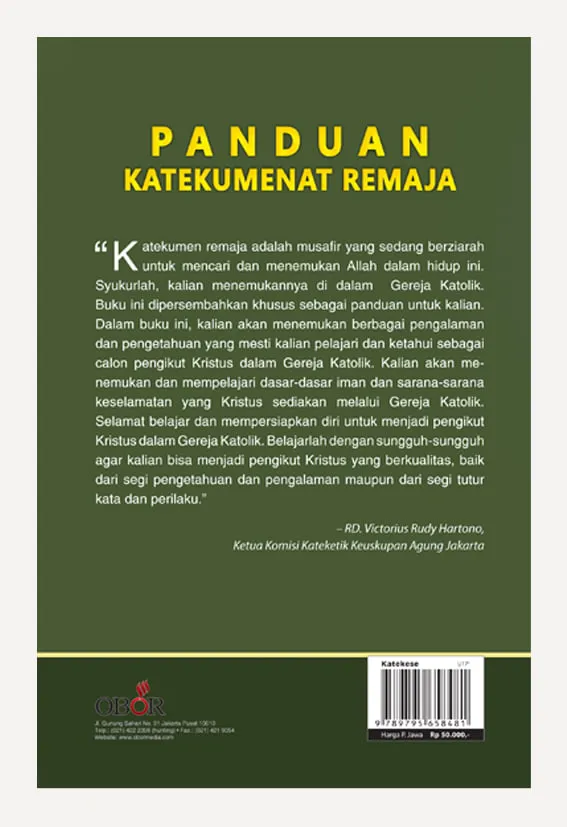 Buku Panduan Katekumenat Remaja oleh Tim Komisi Kateketik KAJ