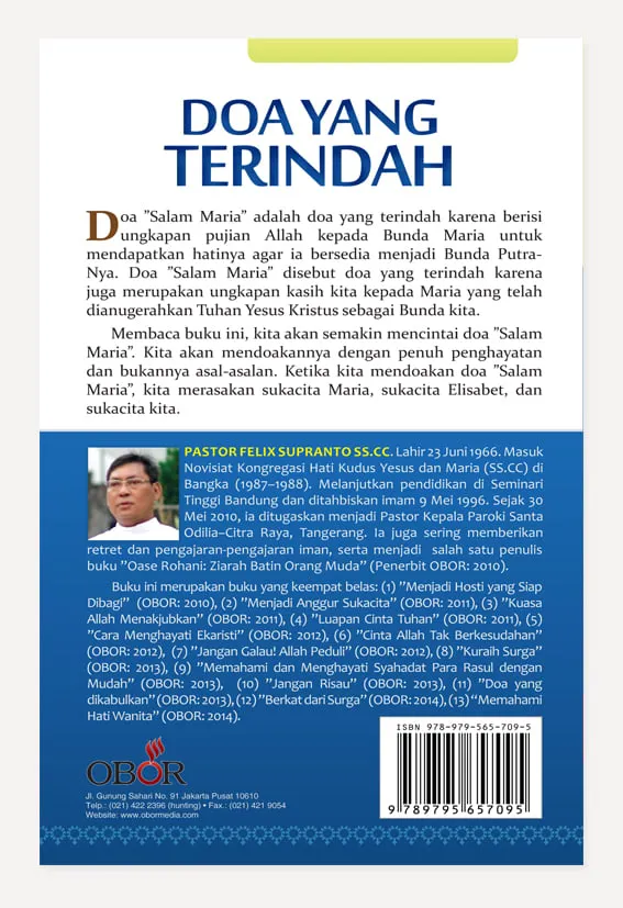 Buku Doa yang Terindah oleh Felix Supranto SS.CC