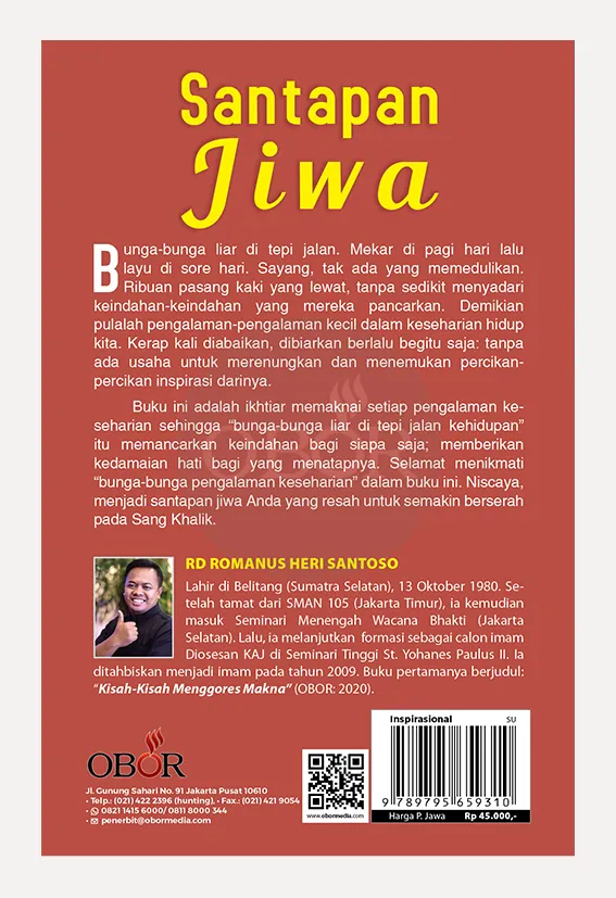 Buku Santapan Jiwa – dari Keresahan menuju Keberserahan oleh RD. Romanus Heri Santoso