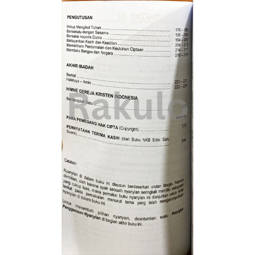 Buku Nyanyikanlah Kidung Baru NKB Empat Suara oleh 