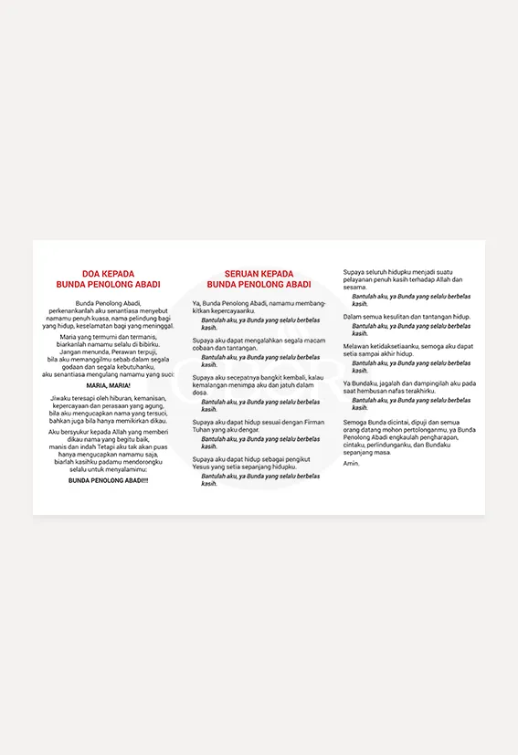 Buku Bunda Maria Penolong Abadi - Pembatas Buku oleh 