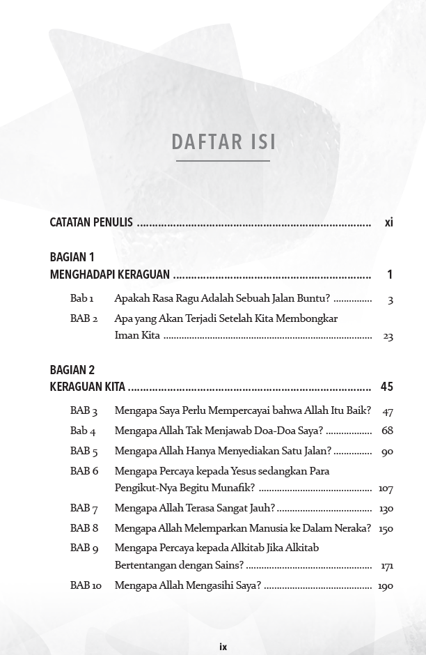 Buku Berprasangka Baik pada Allah – The Benefit of Doubt oleh Craig Groeschel