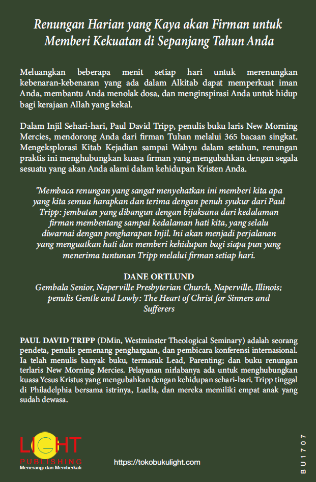 Buku Injil Sehari-hari – Everyday Gospel oleh Paul David Tripp