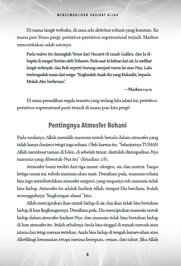 Buku Mengembalikan Hadirat Allah – Restoring God’s Presence oleh Guillermo Maldonado