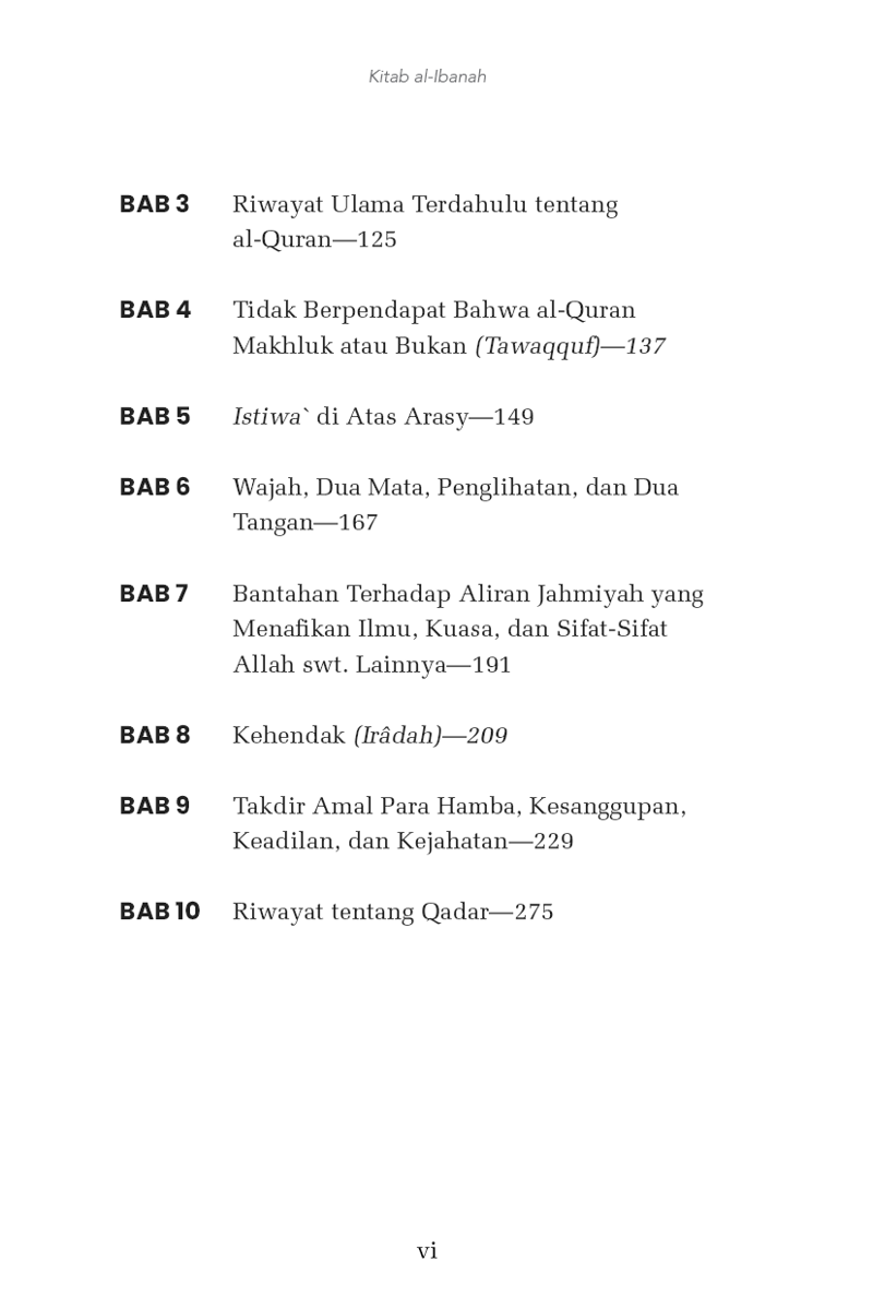 Buku Kitab Al-Ibanah Hard Cover HC oleh Imam Asy’ari