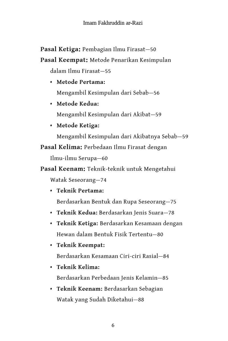 Buku Kitab Firasat SC oleh Imam Fakhruddin Ar-Razi