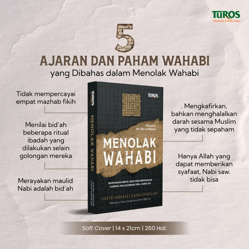 Buku Menolak Wahabi oleh Syekh Ahmad bin Zaini Dahlan