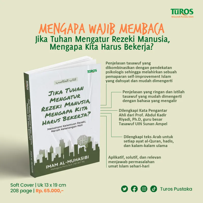 Buku Jika Tuhan Mengatur Rezeki Manusia, Mengapa Kita Harus Bekerja oleh Imam al-Muhasibi