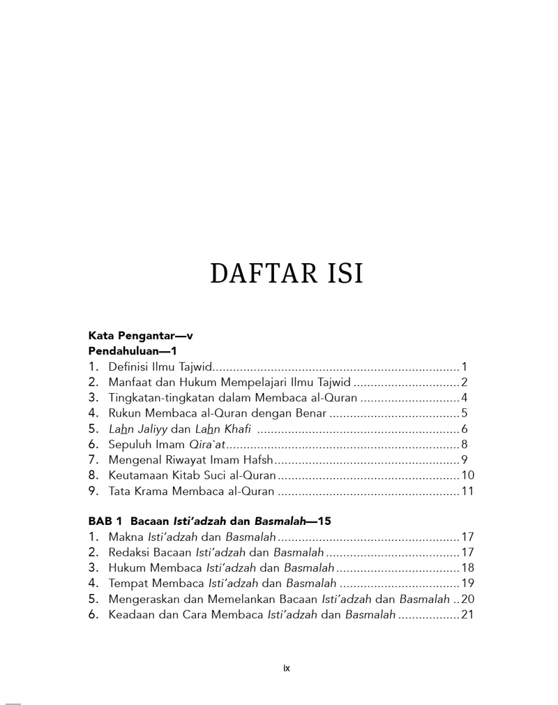 Buku Panduan Lengkap Belajar Ilmu Tajwid Otodidak oleh Dr. M. Isham Muflih al-Qudhat